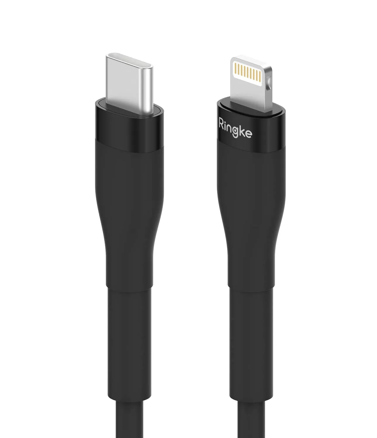 Fast Charging Pastel Cable | USB Type C to Lightning | Black  1.2m