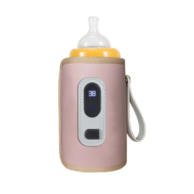 Feeding Bottle Heat Keeper Travel Warmer Cover Formula Milk Water USB Heater