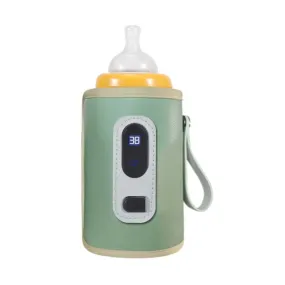 Feeding Bottle Heat Keeper Travel Warmer Cover Formula Milk Water USB Heater