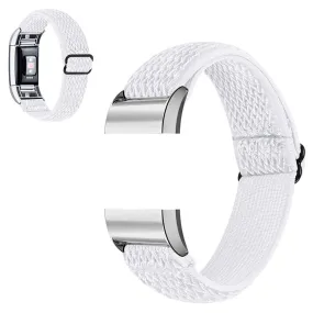 Fitbit Charge 2 nylon elastic watch strap - White