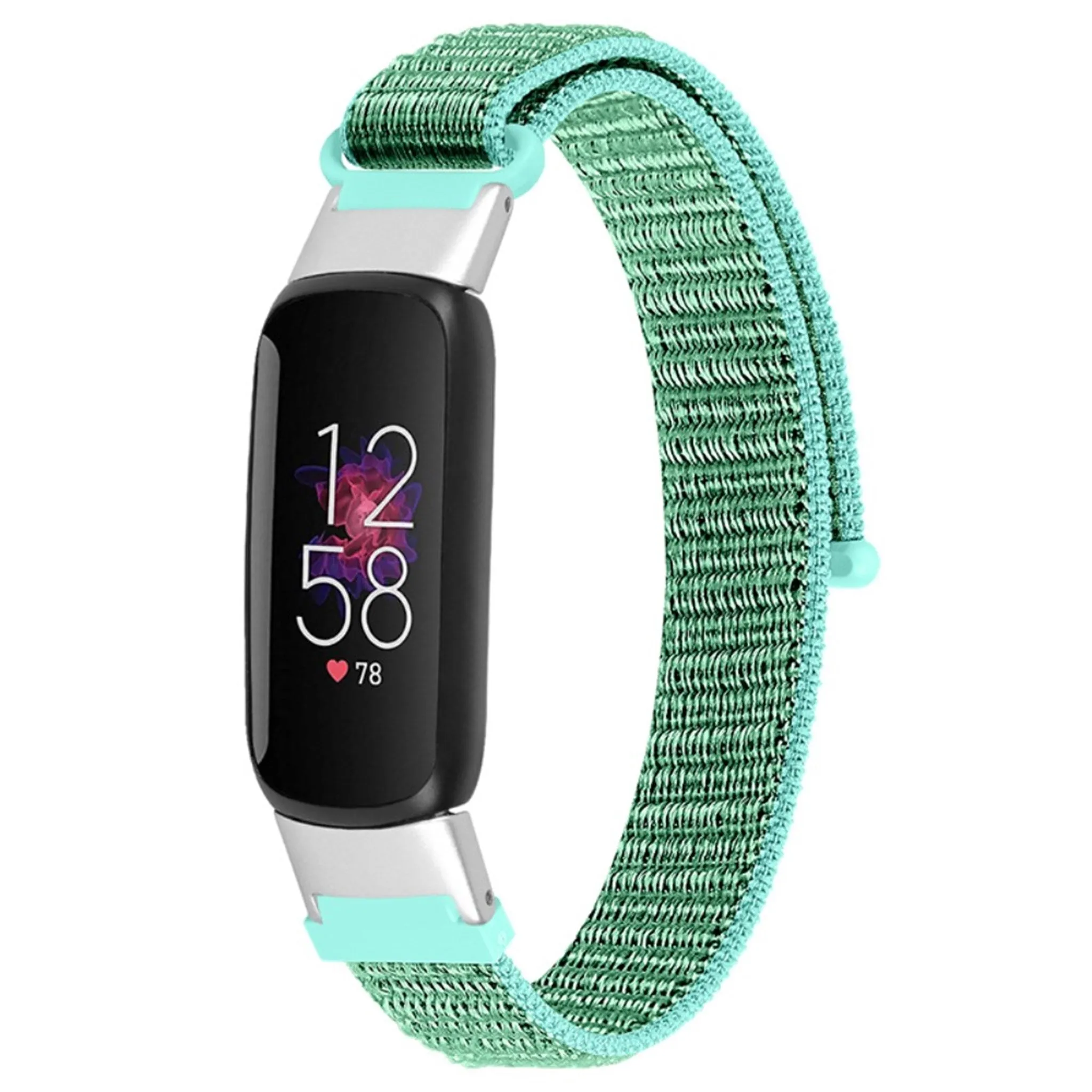 Fitbit Luxe nylon weave watch strap - Dark Green