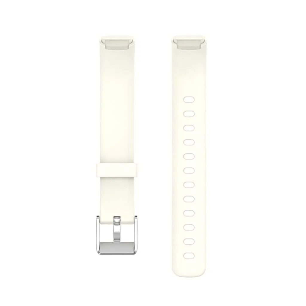 Fitbit Luxe silicone watch strap - Beige / Size: L