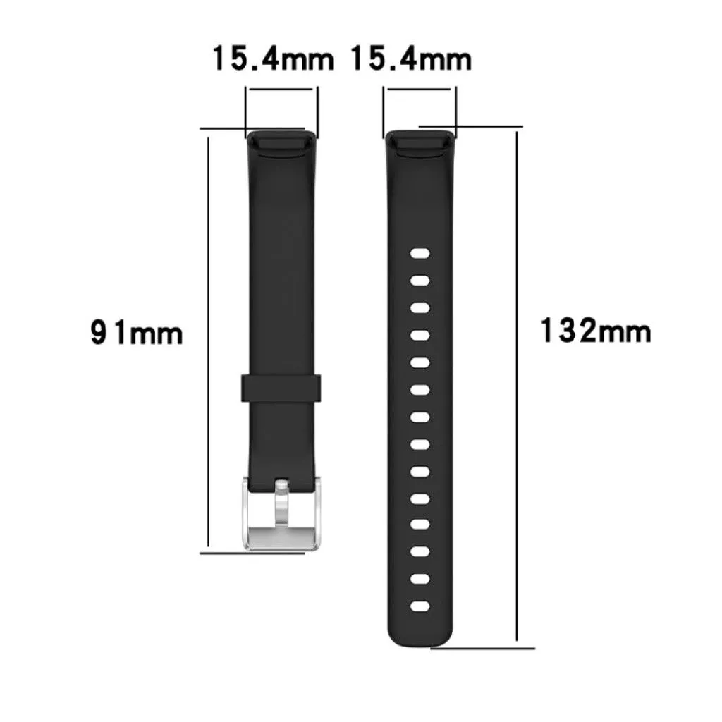 Fitbit Luxe silicone watch strap - Beige / Size: L