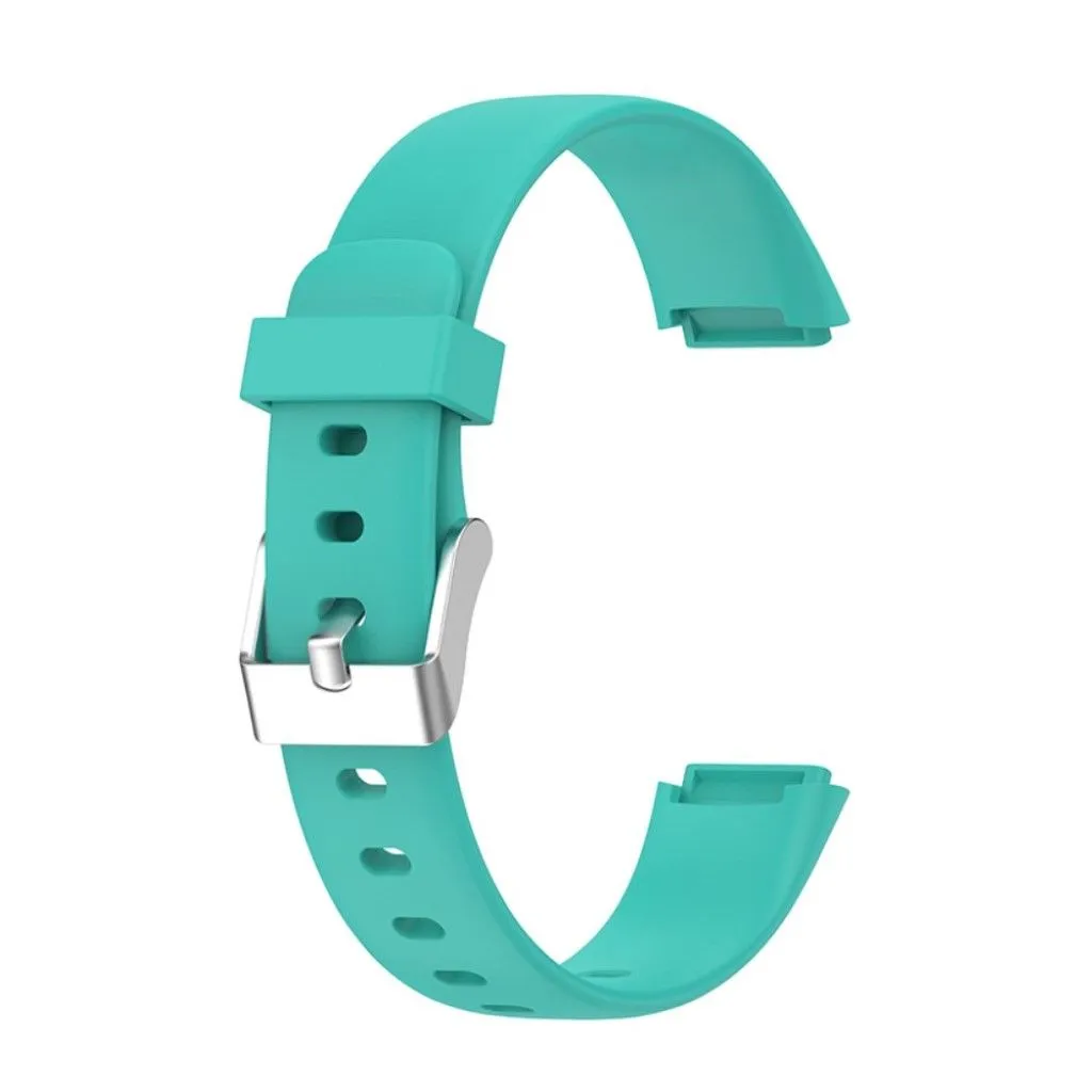 Fitbit Luxe silicone watch strap - Cyan / Size: L