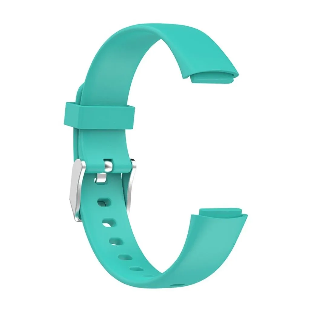 Fitbit Luxe silicone watch strap - Cyan / Size: L