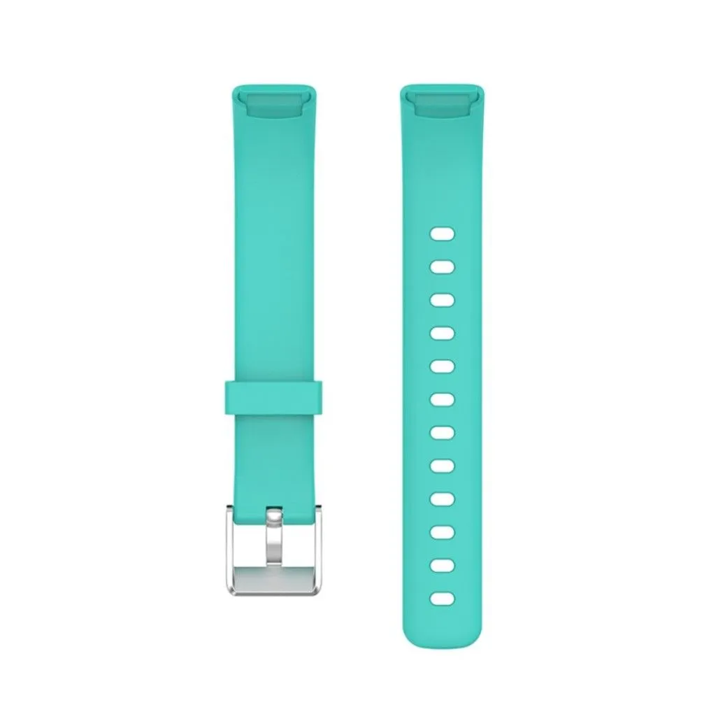 Fitbit Luxe silicone watch strap - Cyan / Size: L