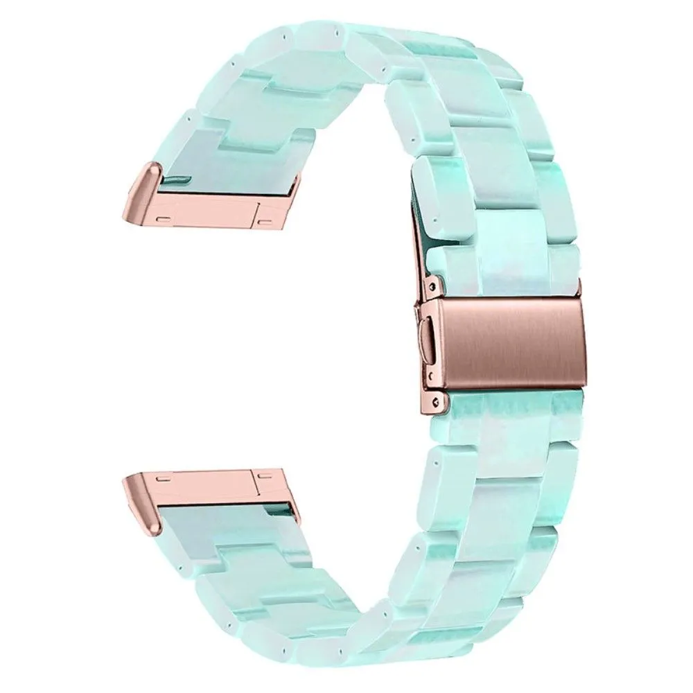 Fitbit Sense / Versa 3 resin bead watch strap - Light Green