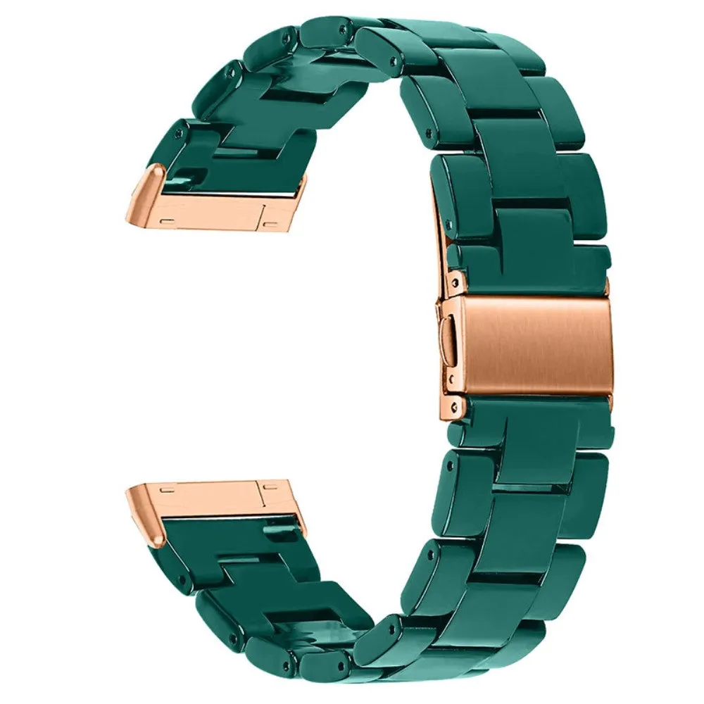 Fitbit Sense / Versa 3 resin bear watch strap - Dark Green