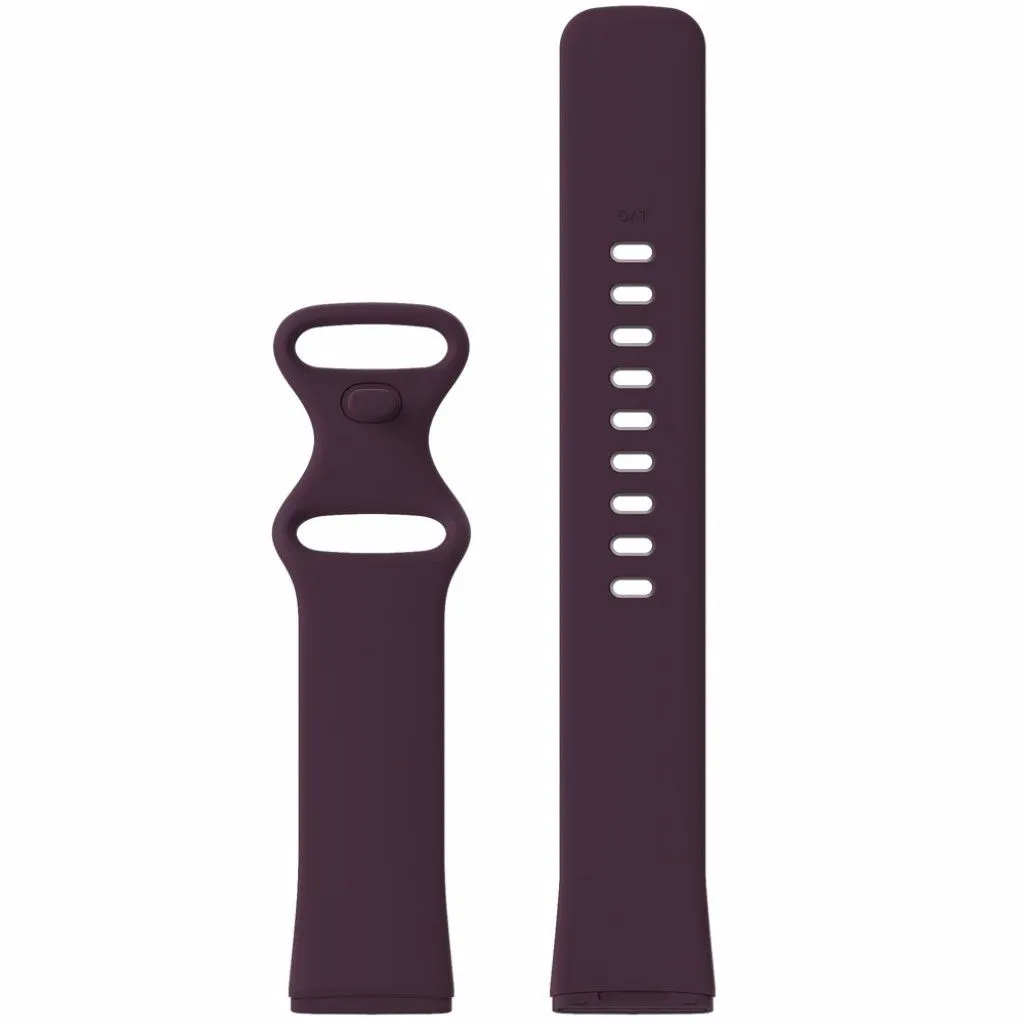 Fitbit Versa 3 / Sense silicone watch band - Dark Purple Size: L