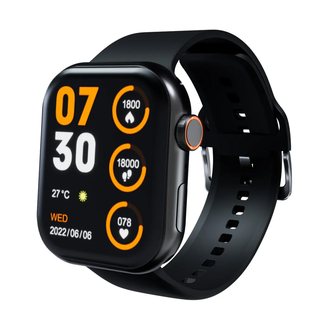 Fitso 3 BT Calling Smartwatch with Full Touch Control- Black (LSW-012)