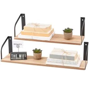 Floating Wooden Shelf Set