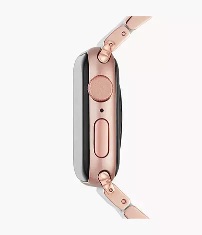 Fog and Pink-Tone Silicone-Wrapped Bracelet Band for Apple Watch MS20GN767070