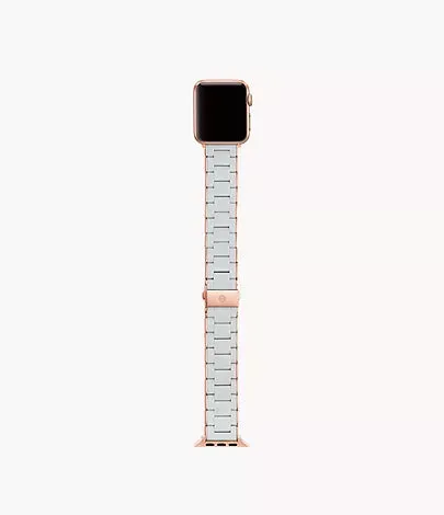 Fog and Pink-Tone Silicone-Wrapped Bracelet Band for Apple Watch MS20GN767070