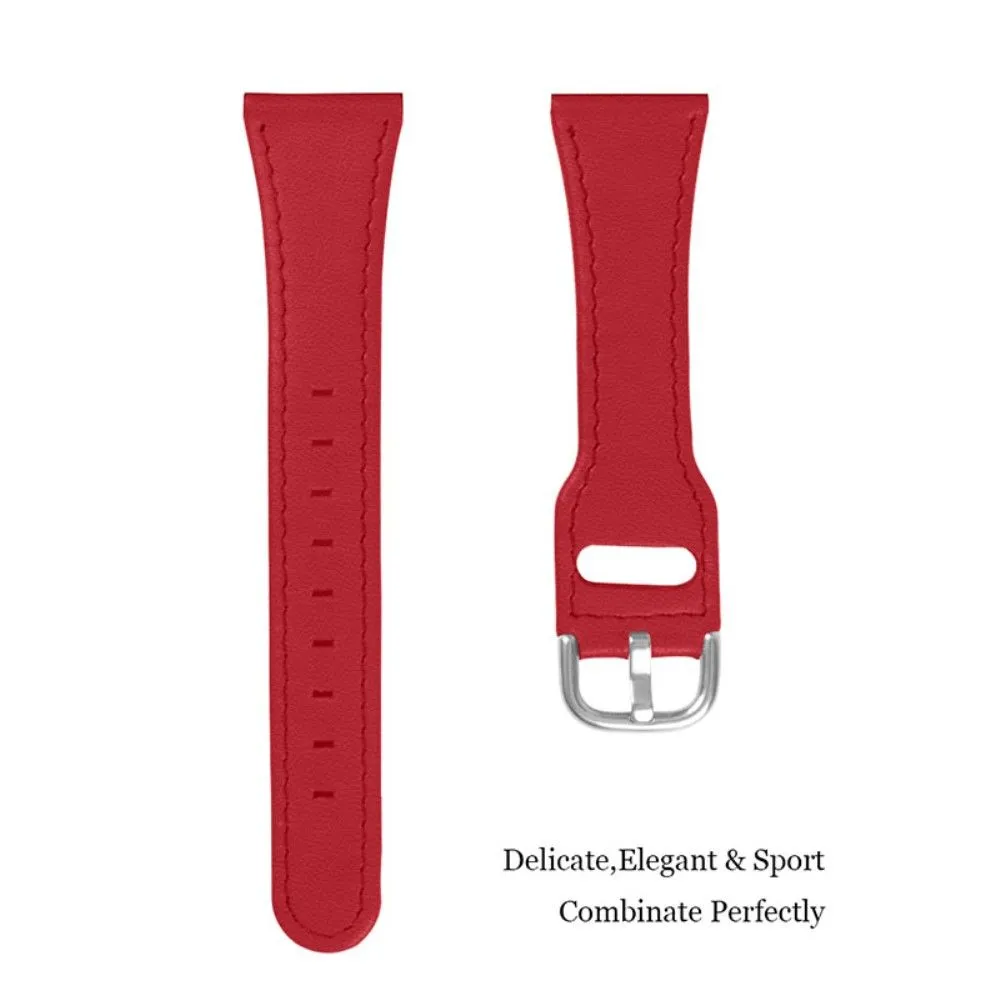 Fossil Gen 5 Julianna HR / Carlyle HR cowhide leather watch strap - Red