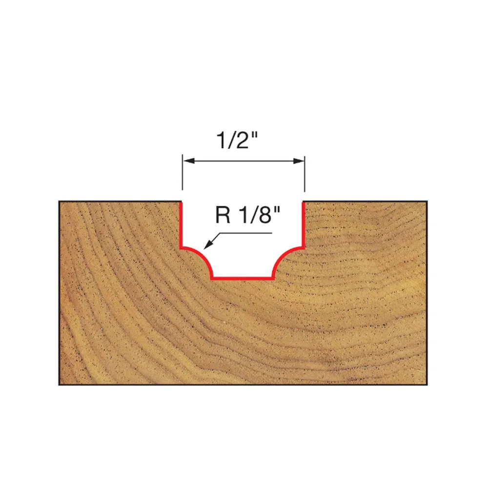 Freud Ovolo Bit 1/4" Shank x 1/8" Radius