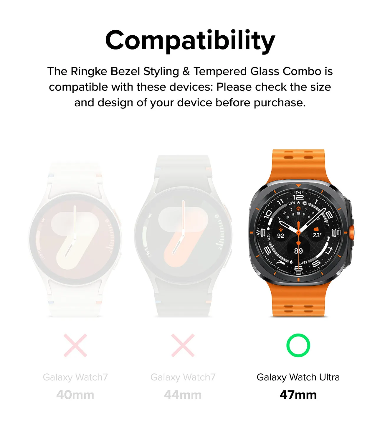 Galaxy Watch Ultra | Bezel Styling Premium & Glass