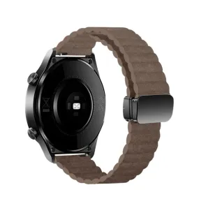 Garmin Approach S40 leatherette wristband with magnetic clasp (joint circumference: 170-220mm) - Brown