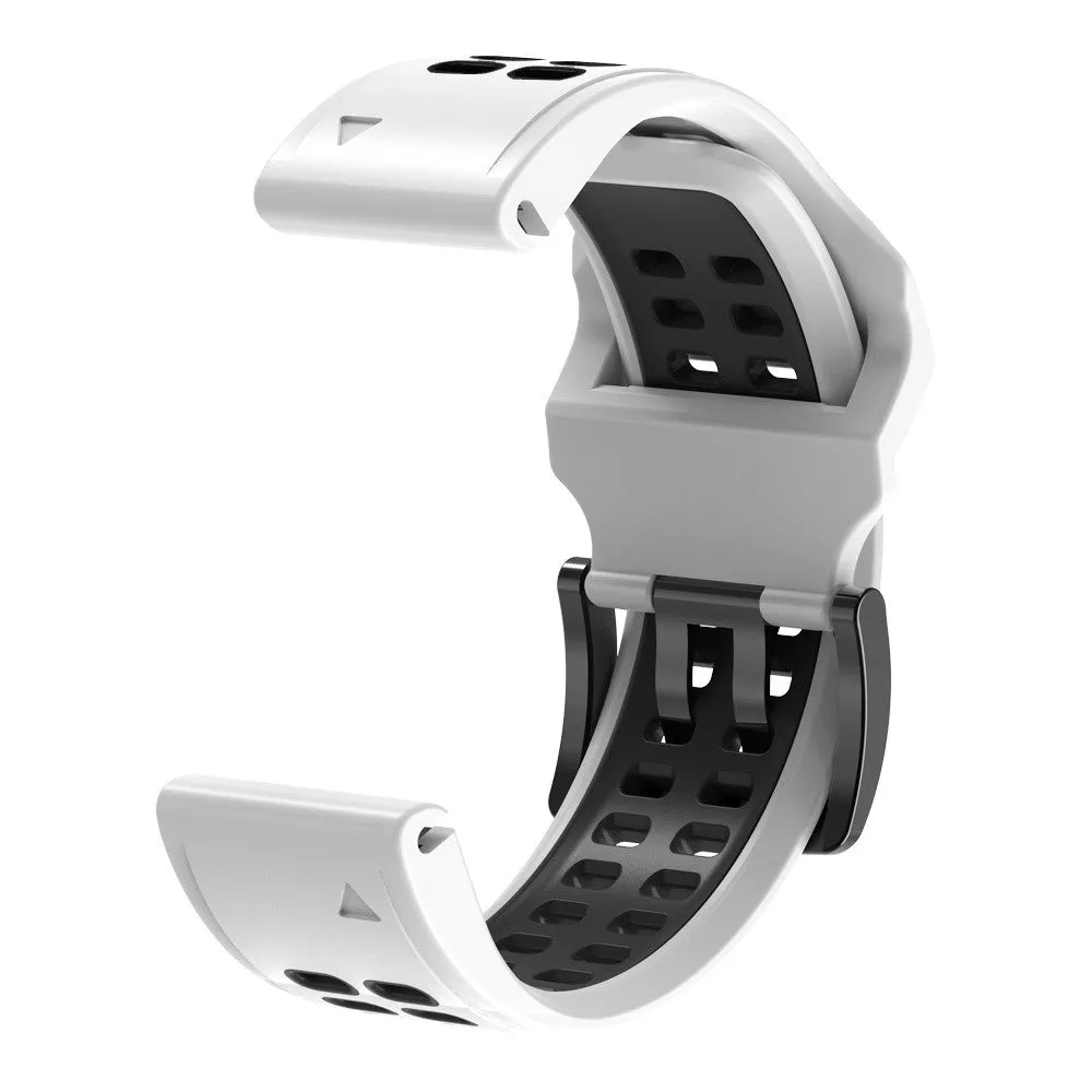 Garmin D2 Bravo replacement silicone wristband Dual Color (joint circumference: 180-220mm) - White / Black