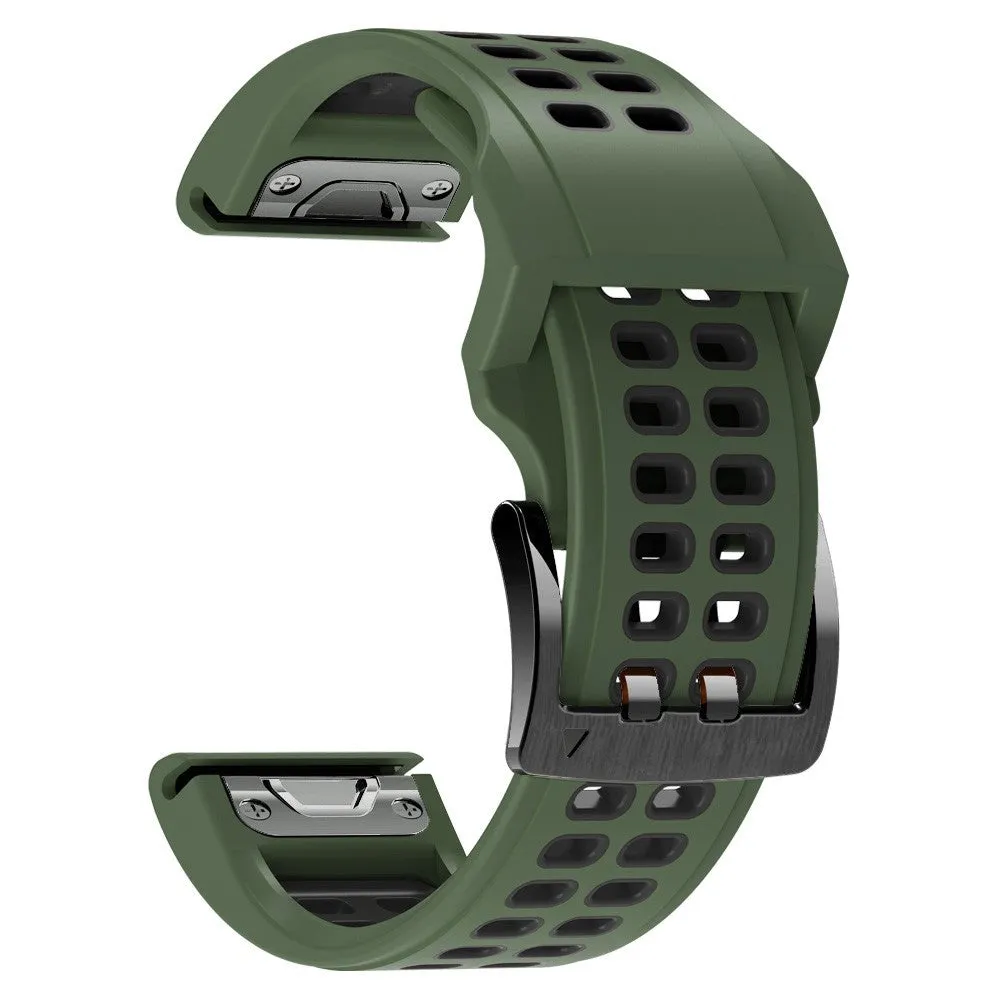 Garmin D2 Replacement Silicone Wristband Dual Color (joint circumference: 180-220mm) - Green / Black