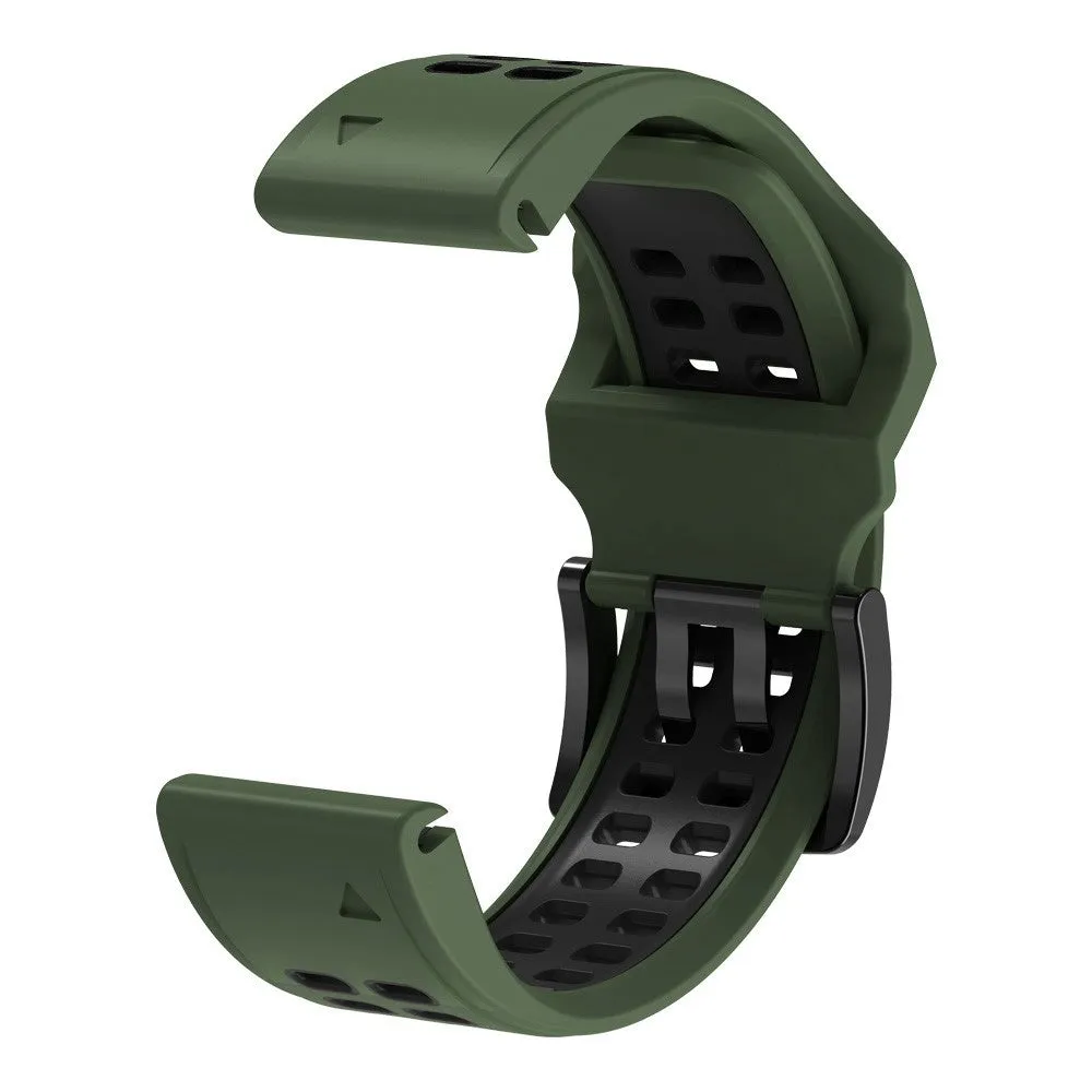 Garmin D2 Replacement Silicone Wristband Dual Color (joint circumference: 180-220mm) - Green / Black