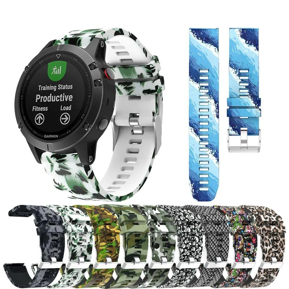 Garmin Fenix 7 Silicone Pattern Watch Straps