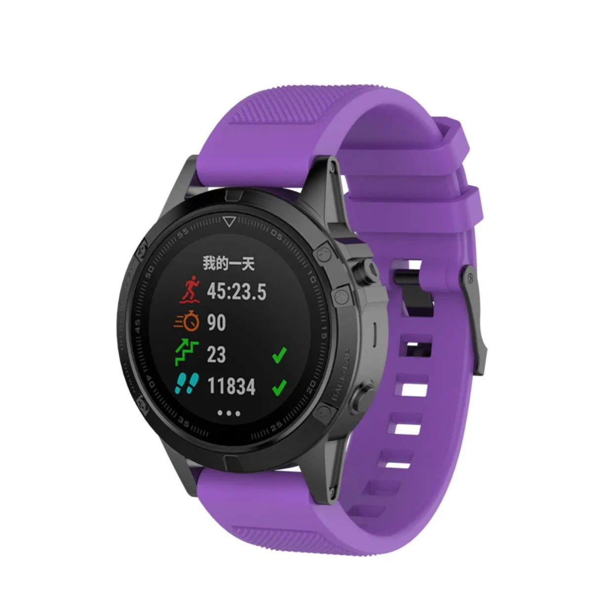 Garmin Instinct Esports silicone sports bracelet with 22mm quick release (170-220 mm) - Purple