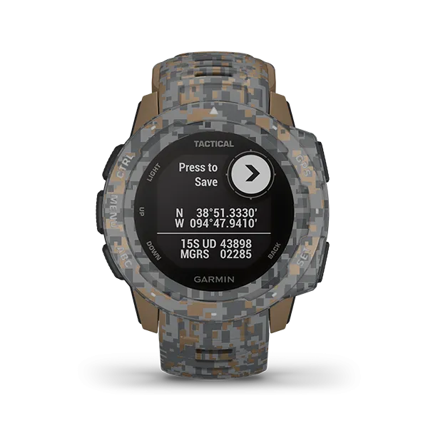 Garmin Instinct Tactical Camo GPS Smartwatch