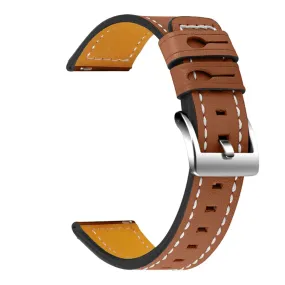 Garmin Venu cowhide leather watch strap - Brown