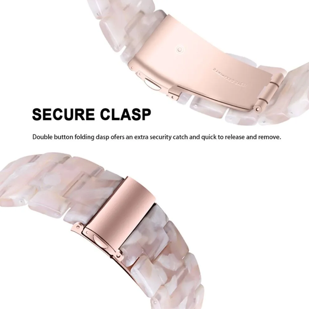 Garmin Vivomove 3 fashionable resin watch strap - Pink / White