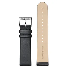 Genuine leather strap, 22mm