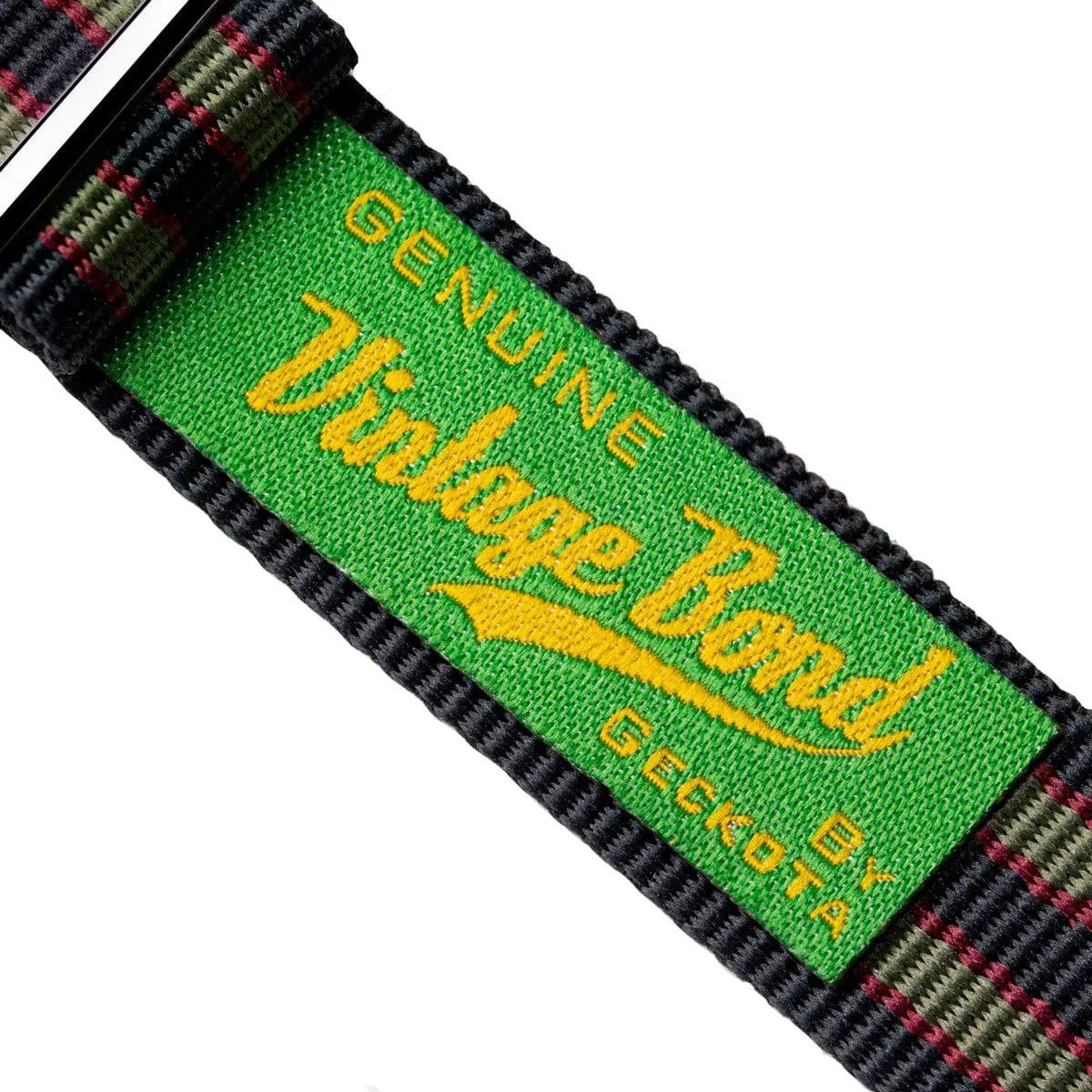 Genuine Vintage Bond Military Nylon Watch Strap by Geckota - Polished