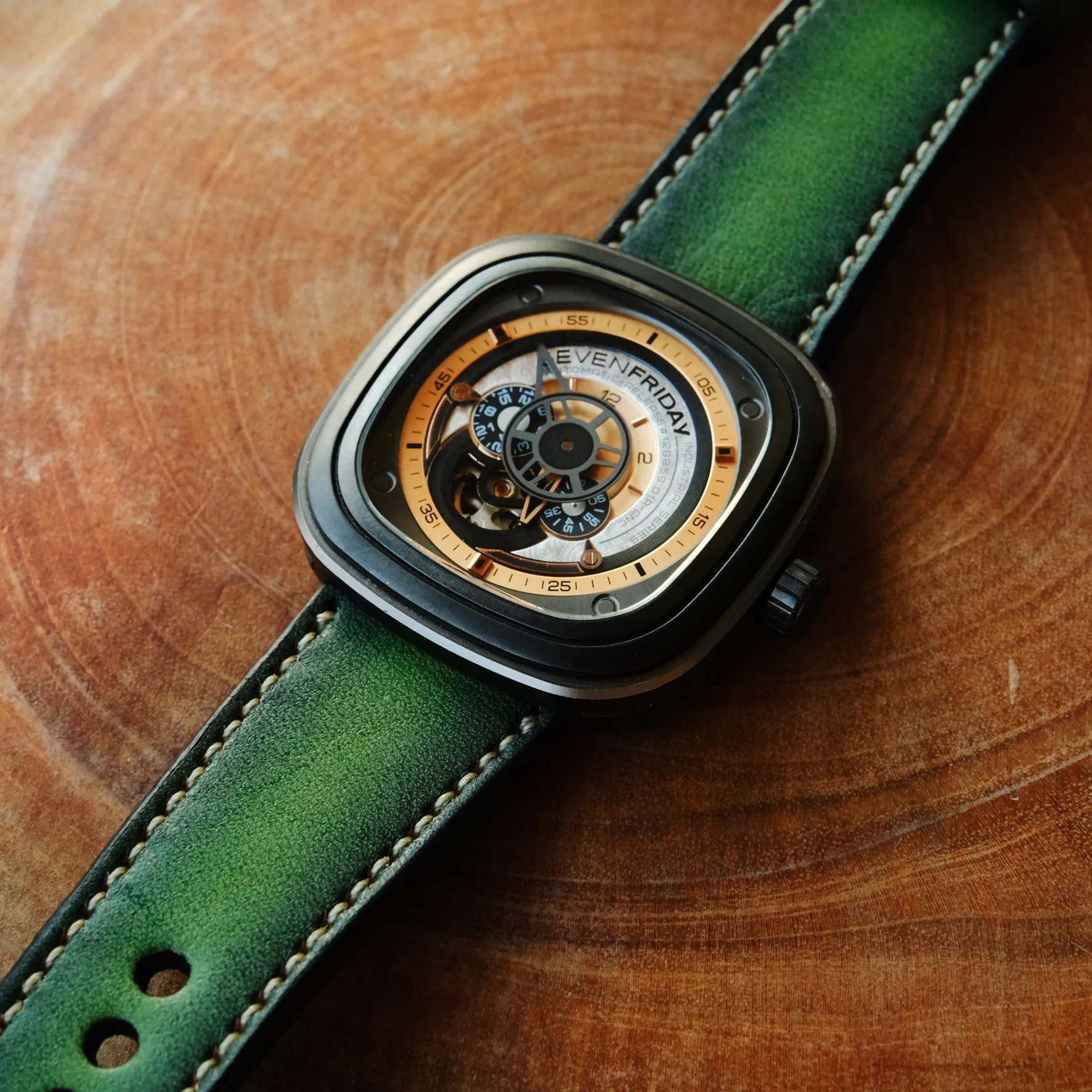 Green Straps Watch Band For SevenFriday