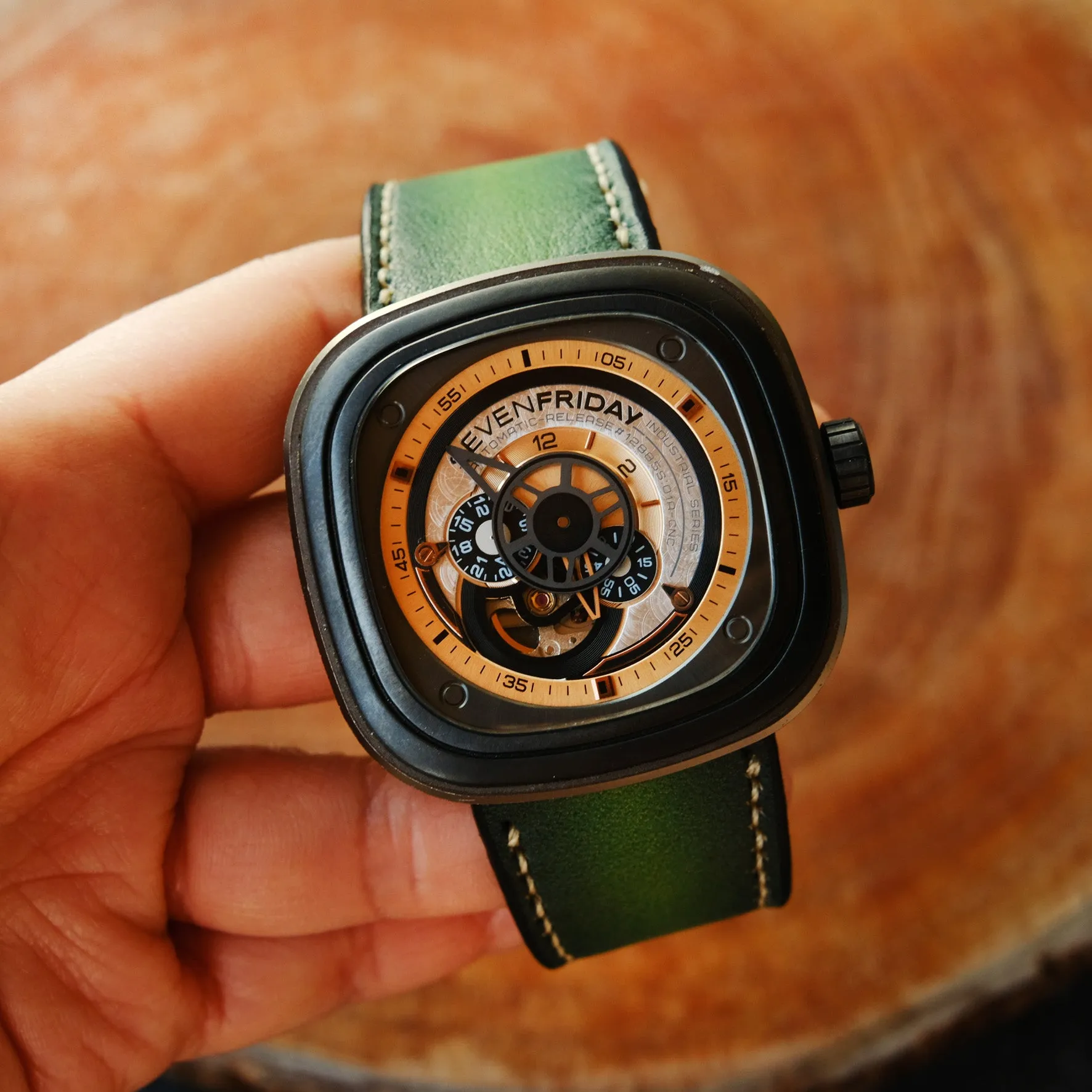 Green Straps Watch Band For SevenFriday