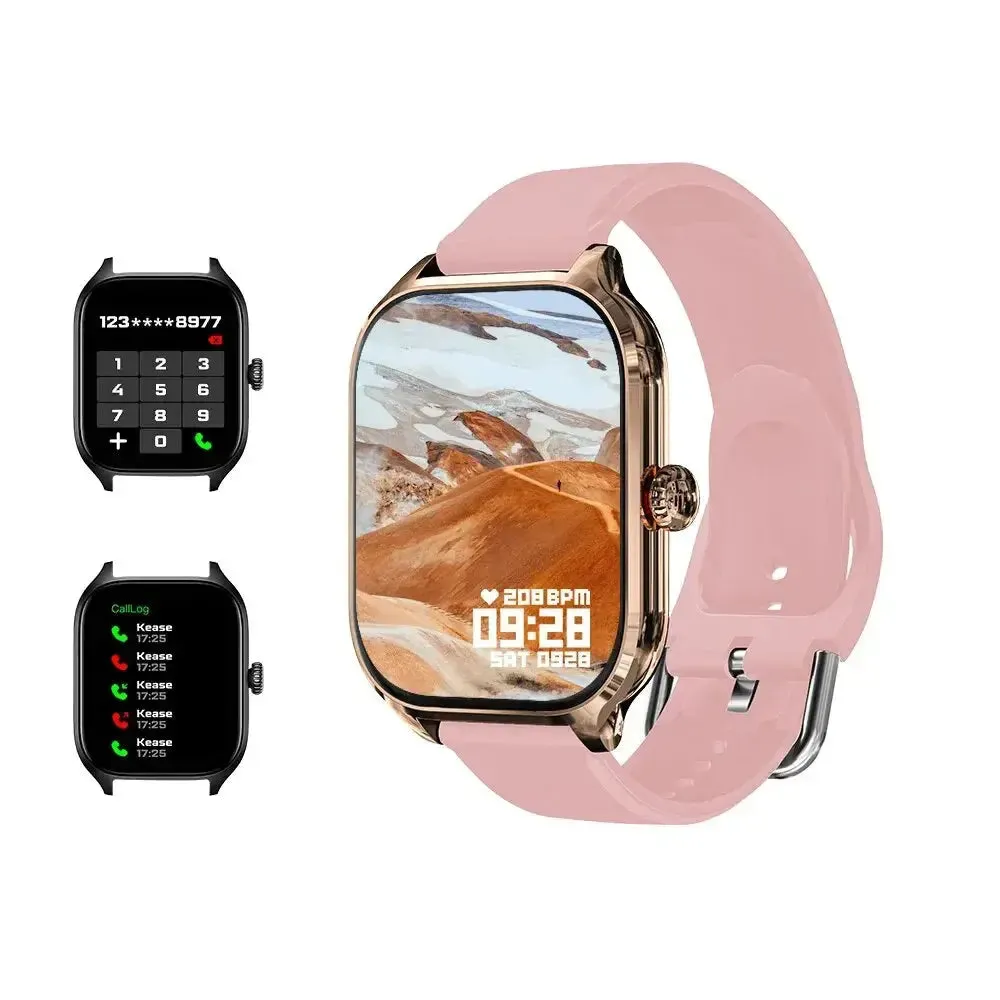 H9 New Smart Watch 2.01 Inch HD Display Answer Make Call Message Preview Sport Modes DIY Dial Weather Forecast For Men Women