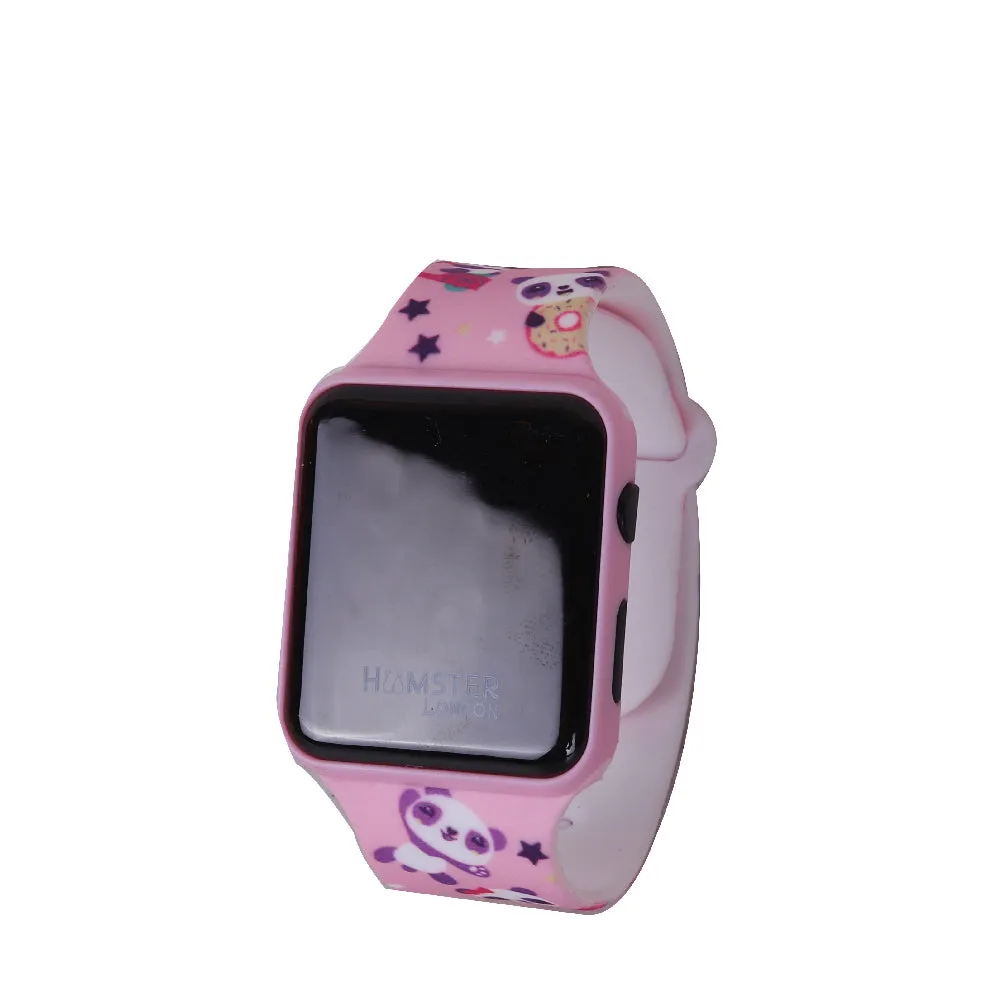 Hamster Silicone Band Digital Watch Panda