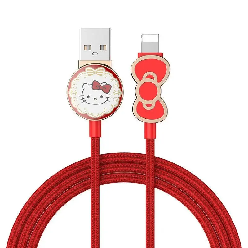 Hello Kitty iPhone Cable iPad iPod Charger Cable 1.2 Meters/4 ft. Phone Charger