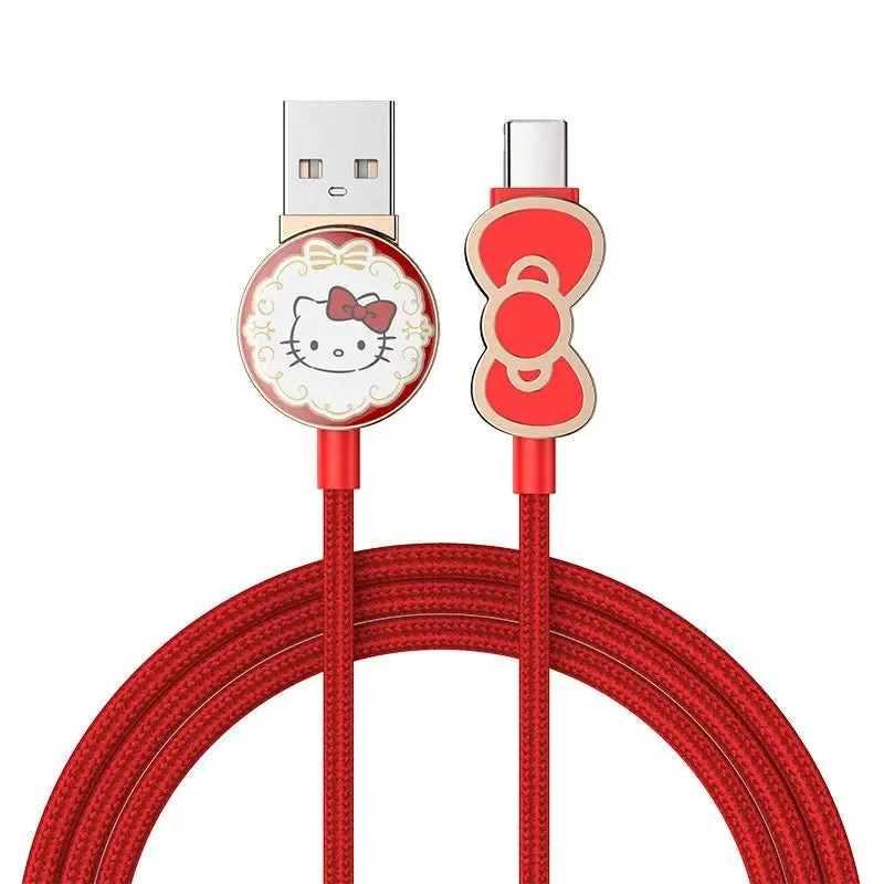 Hello Kitty iPhone Cable iPad iPod Charger Cable 1.2 Meters/4 ft. Phone Charger