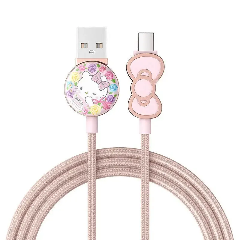 Hello Kitty iPhone Cable iPad iPod Charger Cable 1.2 Meters/4 ft. Phone Charger