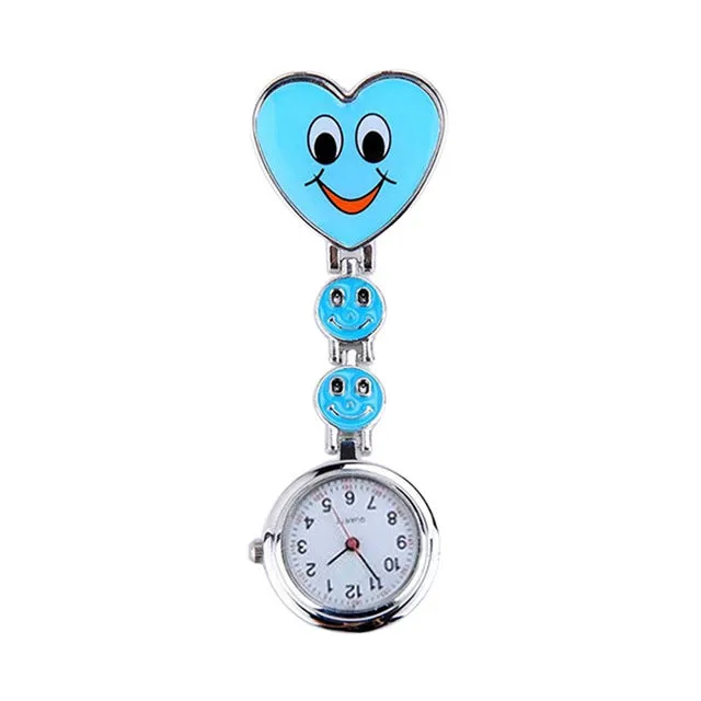 Hot Sales Nurse Pocket watch  Lovely Heart  Smile Face With Medical Nurses  Fashion Quartz Watches  LXH