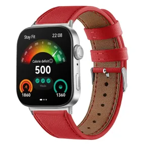 Huawei Watch Fit 3 | Leather Straps | Red