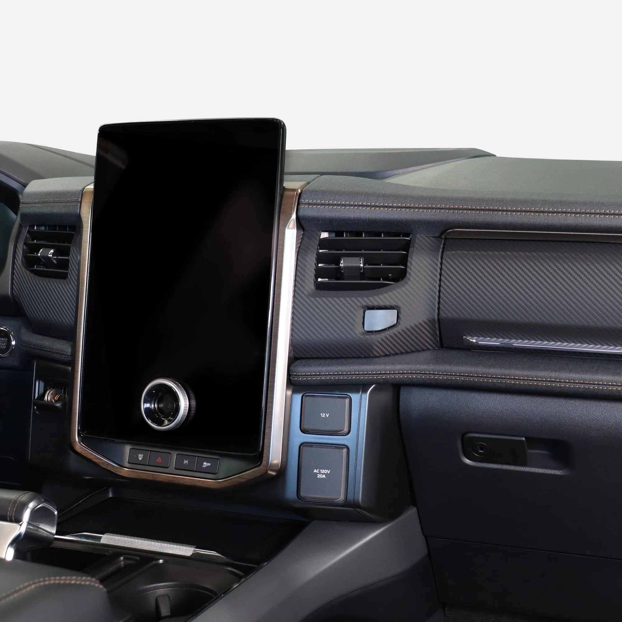 Interior Wrap for Ford F-150 Lightning - includes Dash, Door Trims and Phone Charger Lid