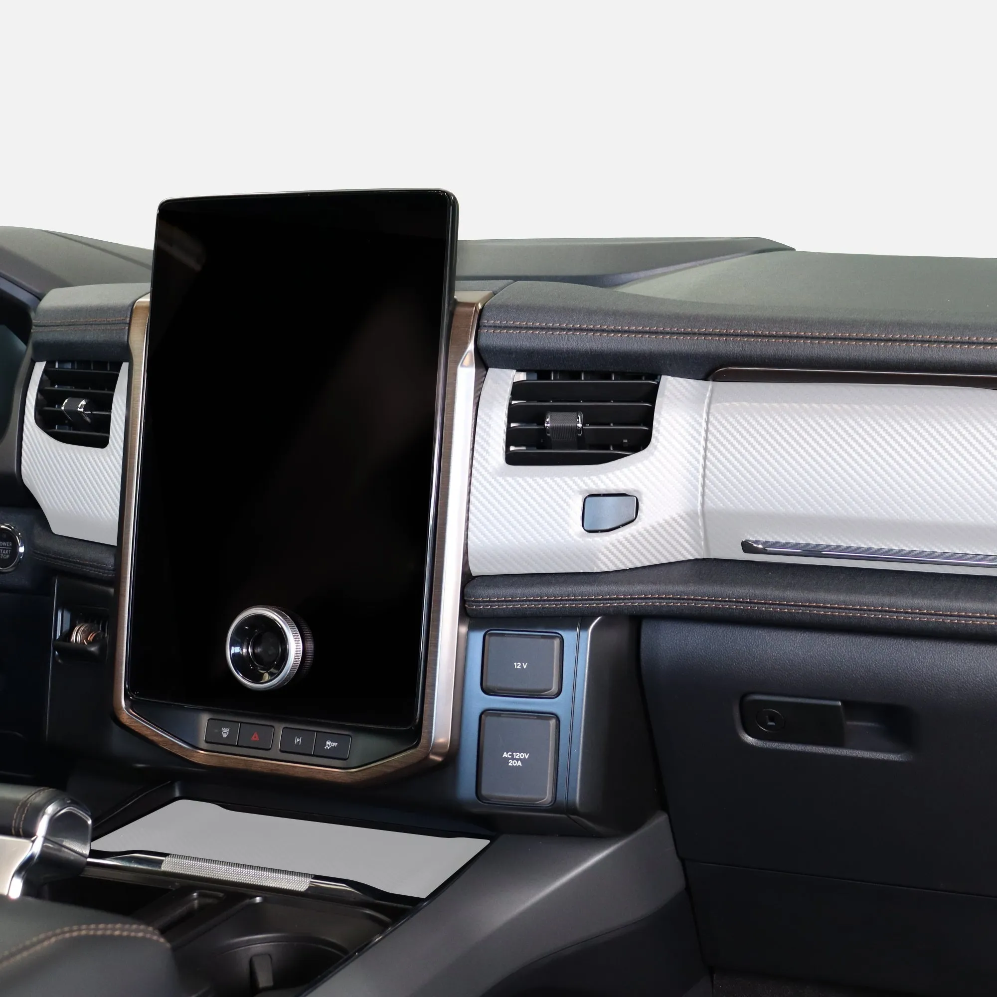 Interior Wrap for Ford F-150 Lightning - includes Dash, Door Trims and Phone Charger Lid