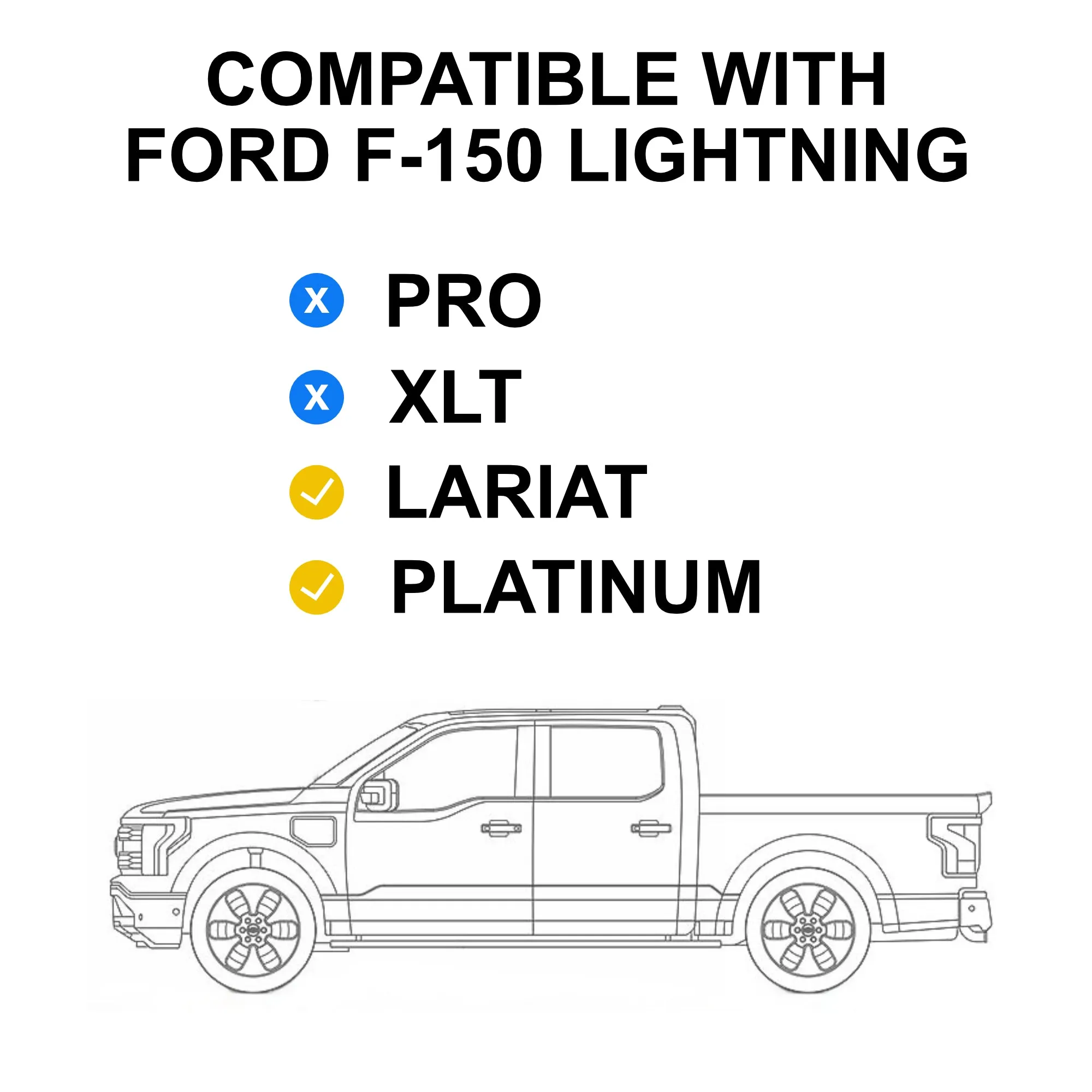 Interior Wrap for Ford F-150 Lightning - includes Dash, Door Trims and Phone Charger Lid