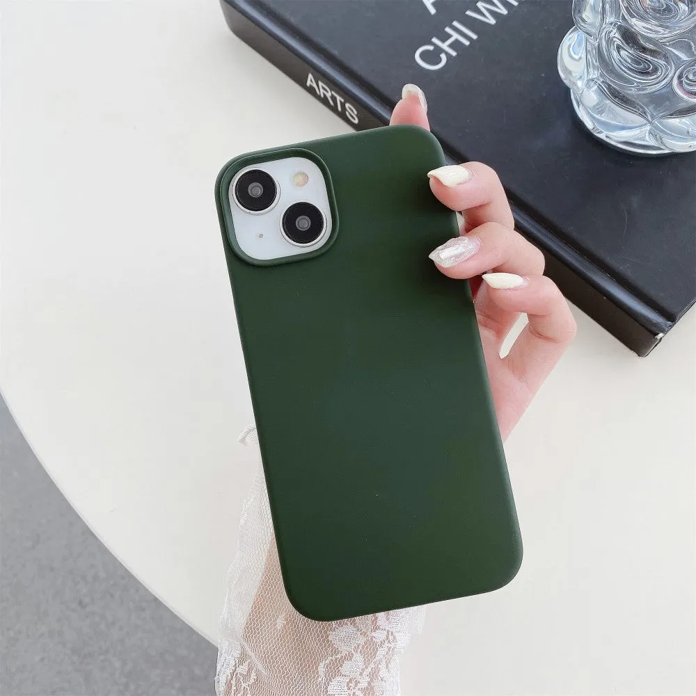 iPhone 15 Plus MagSafe Silicone Case Sleeve - Dark Green