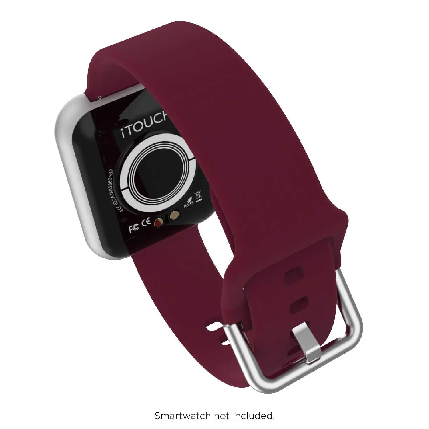 iTouch Air 3 40mm, Sport 3 & Sport Extra Interchangeable Strap: Narrow Merlot SIlicone