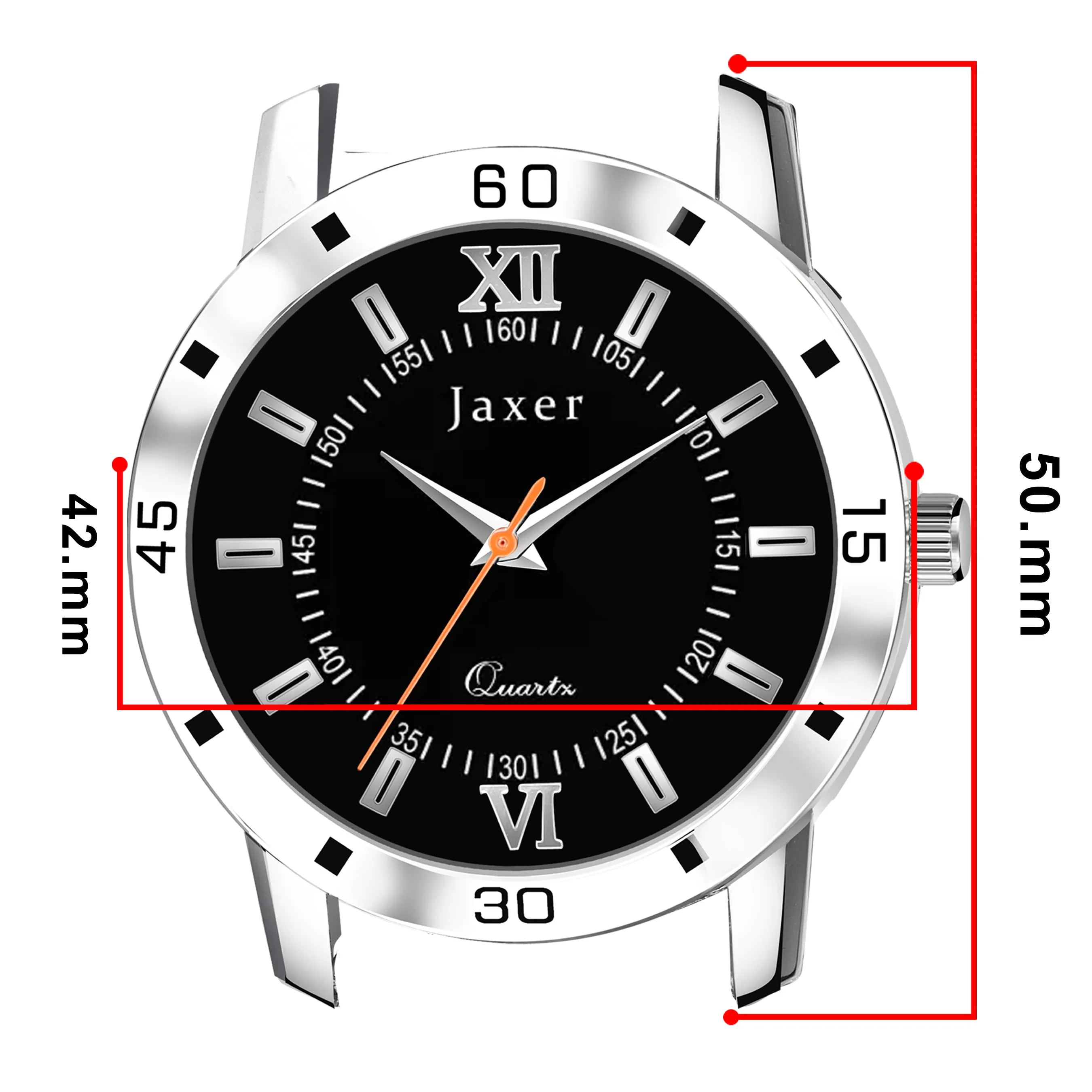 Jaxer Black Dial Silicone Band Analog Wrist Watch for Men and Boys - JXRM2178