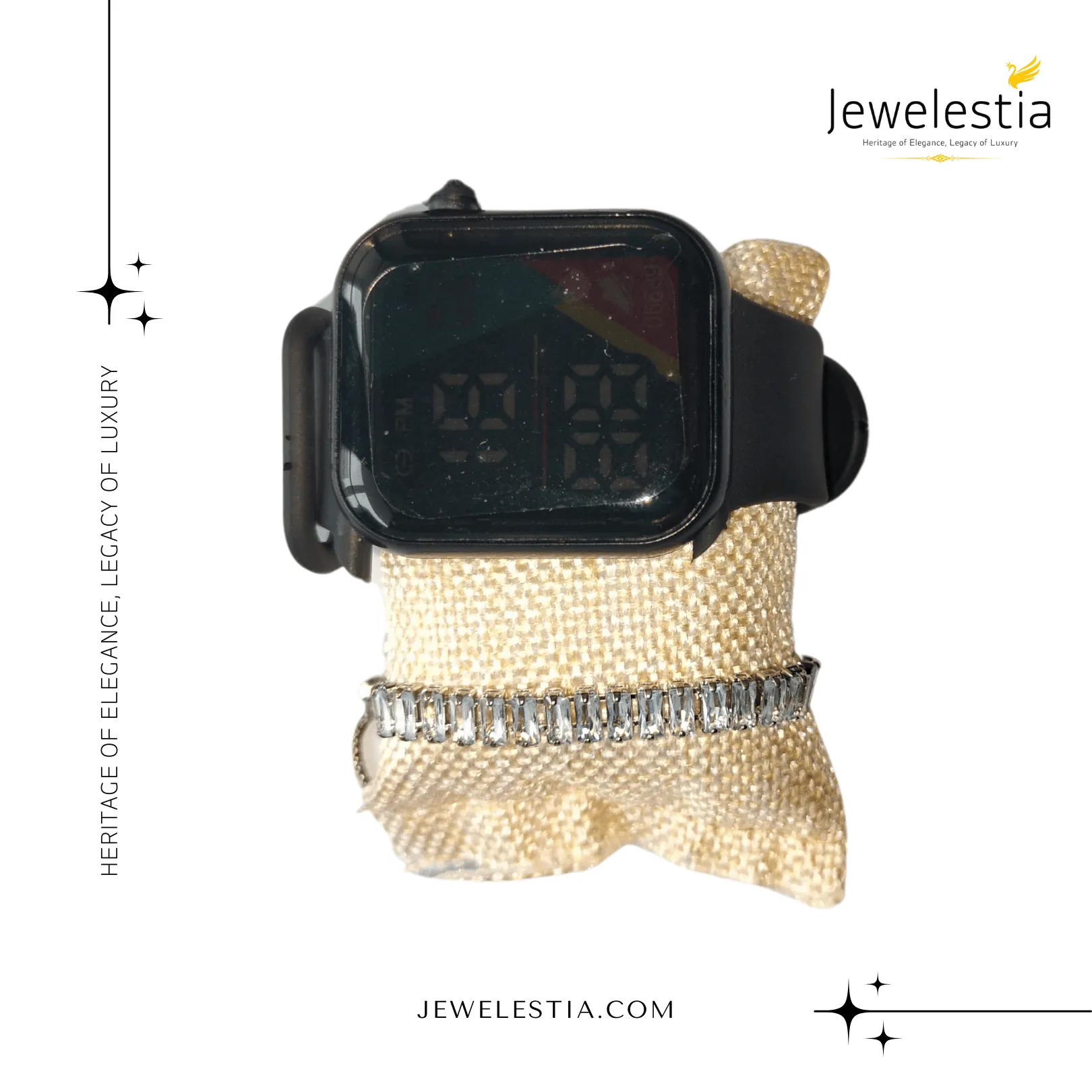 Jewelestia Digital Elegance Bracelet and Watch