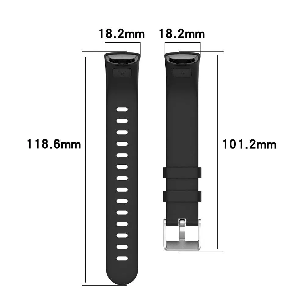 Keep B2 silicone watch strap - Black