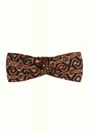 King Louie twist hairband hotspot beaujolais red