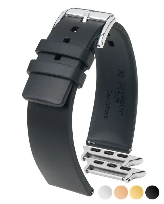 Ladies HIRSCH PURE Premium Caoutchouc Watchband  4041 88